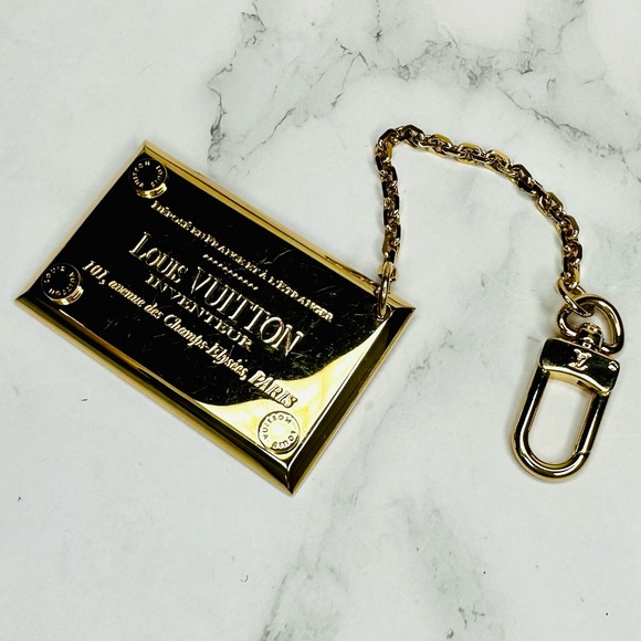 EUC Louis Vuitton Gold-Toned Inventeur Mirror Bag Charm - Picture 5 of 12